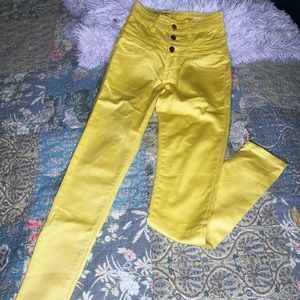 “Puzzle, Denim For Life” High Waisted Skinny Jeans